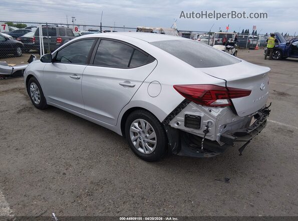 KMHD74LFXKU887375 2019 HYUNDAI ELANTRA Silver Tył lewy