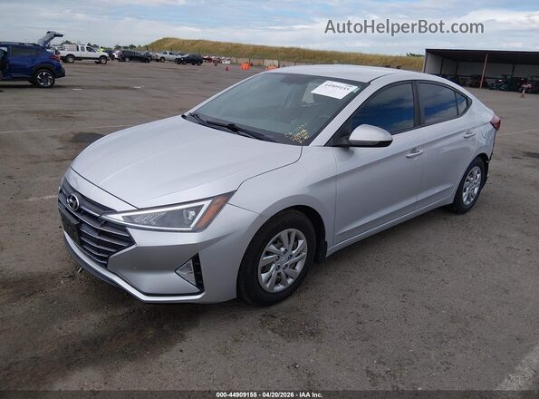 KMHD74LFXKU887375 2019 HYUNDAI ELANTRA Silver Przód lewy