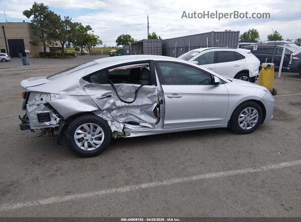 KMHD74LFXKU887375 2019 HYUNDAI ELANTRA Silver Widok z przodu