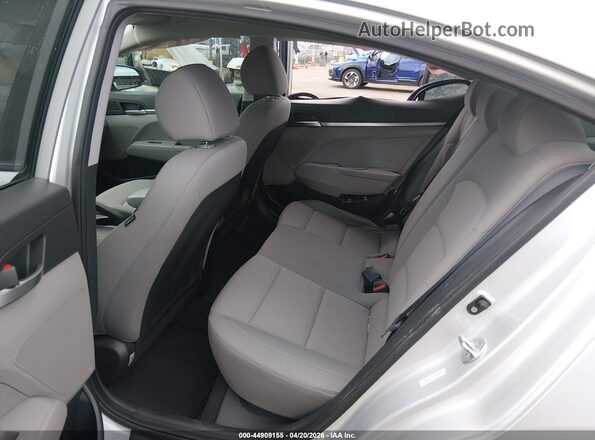 KMHD74LFXKU887375 2019 HYUNDAI ELANTRA Silver Widok naklejki z numerem VIN