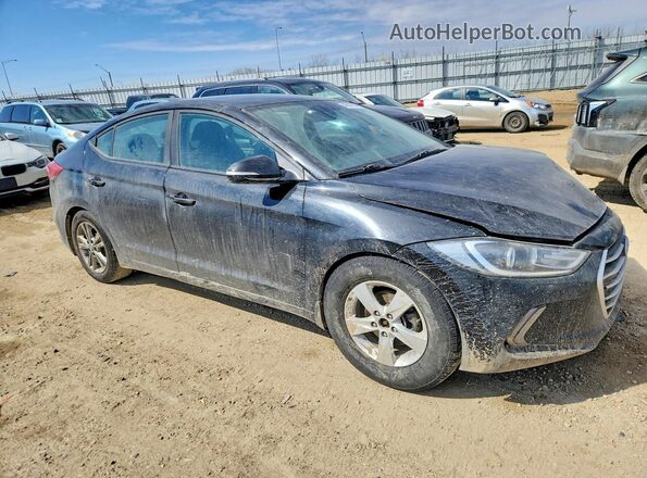 KMHD84LF0HU129390 2017 HYUNDAI ELANTRA Black წინა მარჯვენა