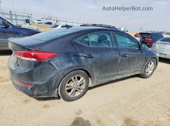 KMHD84LF0HU129390 2017 HYUNDAI ELANTRA Black უკანა მარჯვენა