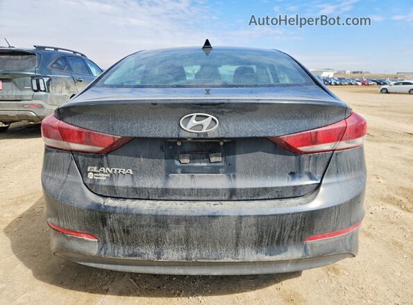 KMHD84LF0HU129390 2017 HYUNDAI ELANTRA Black უკანა ხედი