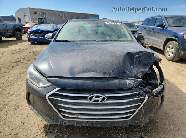 KMHD84LF0HU129390 2017 HYUNDAI ELANTRA Black წინა ხედი