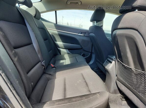 KMHD84LF0HU129390 2017 HYUNDAI ELANTRA Black უკანა სავარძლების ხედი