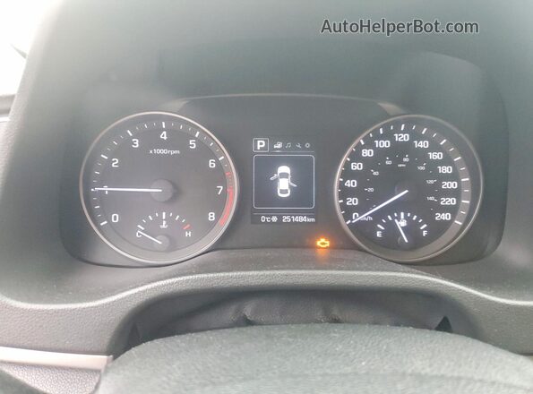 KMHD84LF0HU338368 2017 HYUNDAI ELANTRA Orange ხელსაწყოთა პანელის ხედი