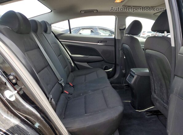 KMHD84LF0KU763063 2019 HYUNDAI ELANTRA Black Vista de los asientos traseros
