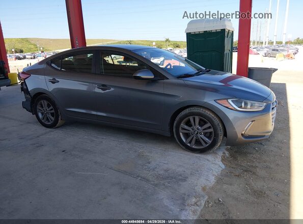 KMHD84LF2HU245612 2017 HYUNDAI ELANTRA Gray Vista interior trasera