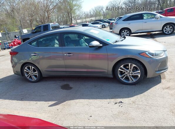 KMHD84LF3HU297198 2017 HYUNDAI ELANTRA Gray Rear interior view