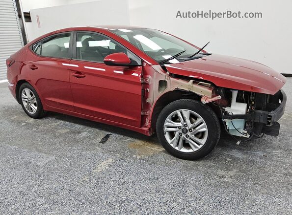 KMHD84LF4KU864025 2019 HYUNDAI ELANTRA Red 