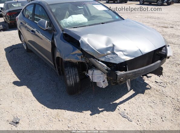 KMHD84LF5KU797435 2019 HYUNDAI ELANTRA Gray წინა ხედი