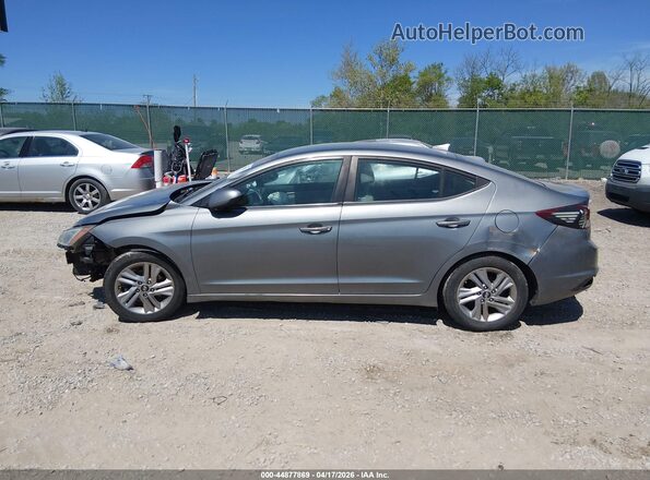 KMHD84LF5KU797435 2019 HYUNDAI ELANTRA Gray უკანა სალონის ხედი