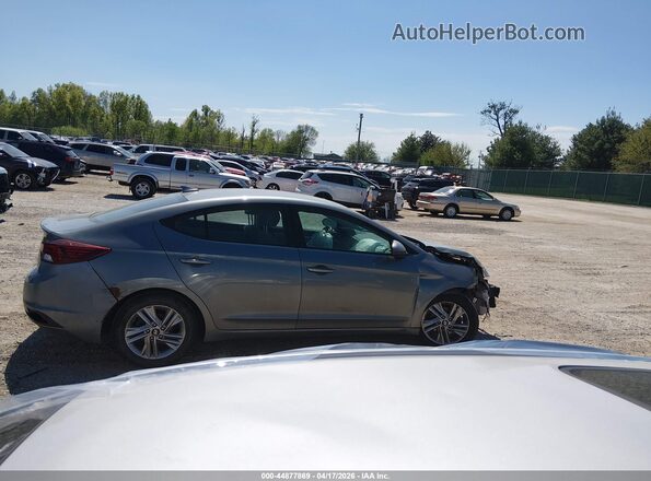 KMHD84LF5KU797435 2019 HYUNDAI ELANTRA Gray ხელსაწყოთა პანელის ხედი