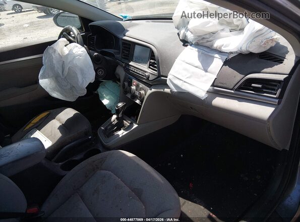 KMHD84LF5KU797435 2019 HYUNDAI ELANTRA Gray წინა სალონის ხედი