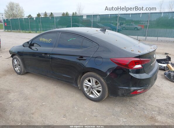 KMHD84LF5KU885885 2019 HYUNDAI ELANTRA Black Rear left