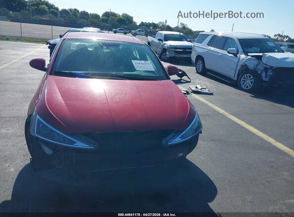 KMHD84LF5LU044876 2020 HYUNDAI ELANTRA Red Widok wnętrza z tyłu