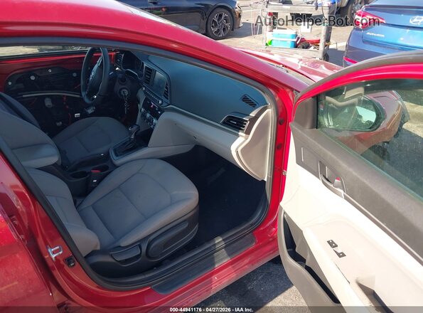 KMHD84LF5LU044876 2020 HYUNDAI ELANTRA Red Widok wnętrza z przodu