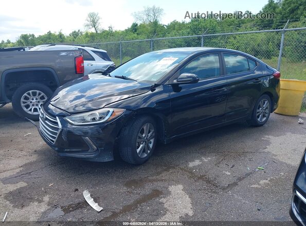 KMHD84LF6HU433095 2017 HYUNDAI ELANTRA Black Widok wnętrza 360 stopni