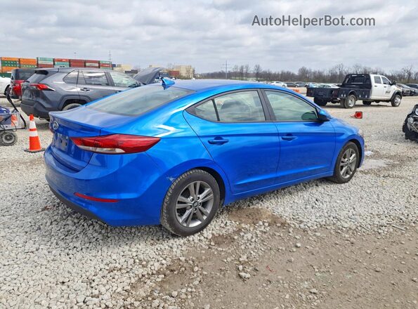 KMHD84LFXHU189015 2017 HYUNDAI ELANTRA Blue Trasero derecho