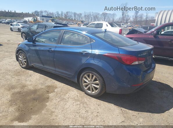 KMHDH4AE5GU544875 2016 HYUNDAI ELANTRA Blue Trasero izquierdo