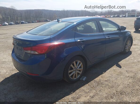 KMHDH4AE5GU544875 2016 HYUNDAI ELANTRA Blue Trasero derecho