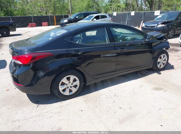 KMHDH4AE5GU545461 2016 HYUNDAI ELANTRA Black Trasero derecho