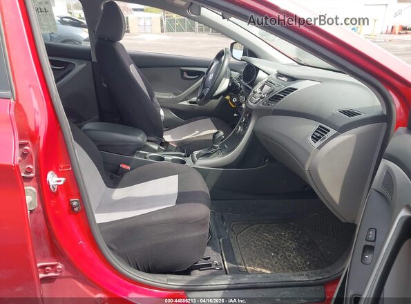 KMHDH4AE9GU589026 2016 HYUNDAI ELANTRA Burgundy წინა სალონის ხედი