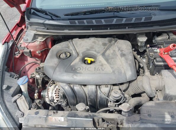 KMHDH4AE9GU589026 2016 HYUNDAI ELANTRA Burgundy წინა ხედი