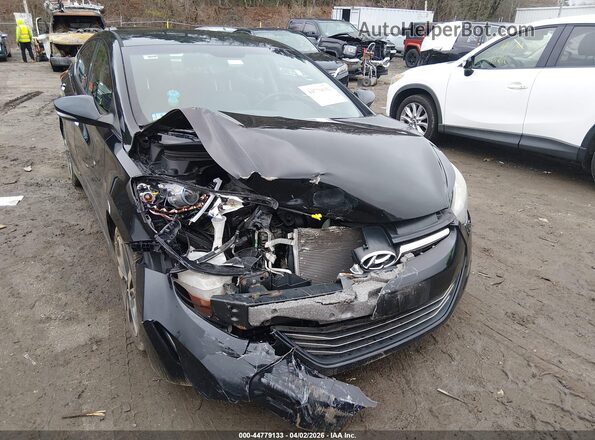 KMHDH4AEXGU534536 2016 HYUNDAI ELANTRA Black Front view