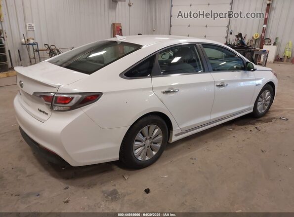 KMHE24L12GA012775 2016 HYUNDAI SONATA HYBRID White Trasero derecho