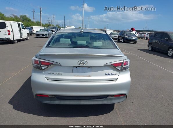 KMHE24L36HA065370 2017 HYUNDAI SONATA HYBRID Silver 