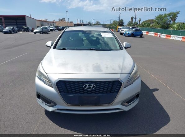KMHE24L36HA065370 2017 HYUNDAI SONATA HYBRID Silver 