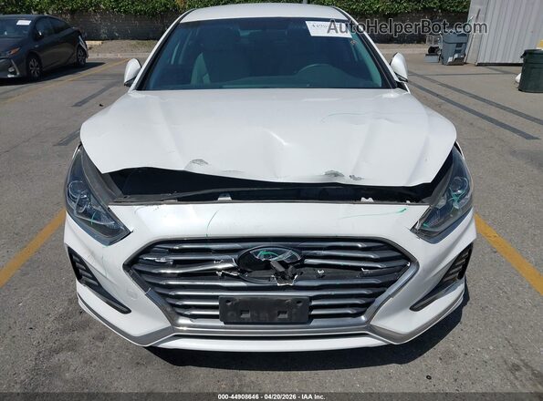 KMHE24L37KA089426 2019 HYUNDAI SONATA HYBRID White წინა ხედი