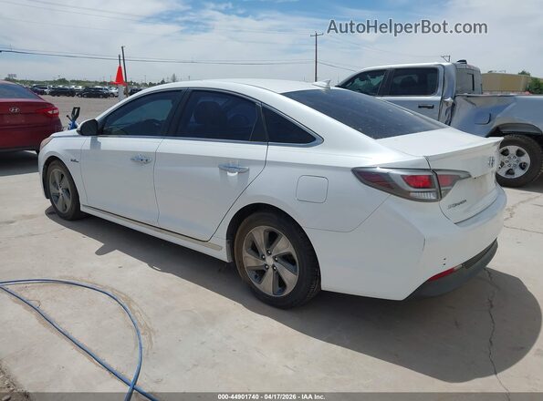 KMHE34L34HA074372 2017 HYUNDAI SONATA HYBRID Белый Задняя левая четверть