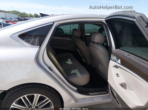 KMHGN4JE3JU239159 2018 GENESIS G80 Silver Вид наклейки з VIN-кодом