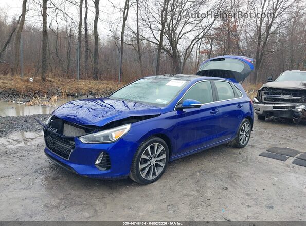KMHH35LE1KU110397 2019 HYUNDAI ELANTRA GT Blue Передня ліва чверть