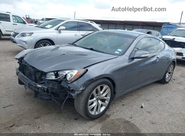 KMHHT6KJ1GU133612 2016 HYUNDAI GENESIS Gray Առջևի ձախ երեք քառորդ տեսարան