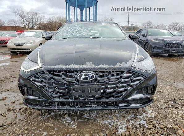 KMHL44J27NA208687 2022 HYUNDAI SONATA Black Front view