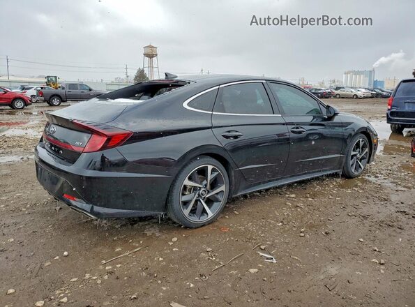 KMHL44J27NA208687 2022 HYUNDAI SONATA Black Rear right