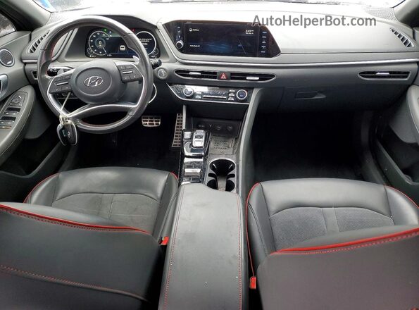 KMHL44J27NA208687 2022 HYUNDAI SONATA Black Dashboard view