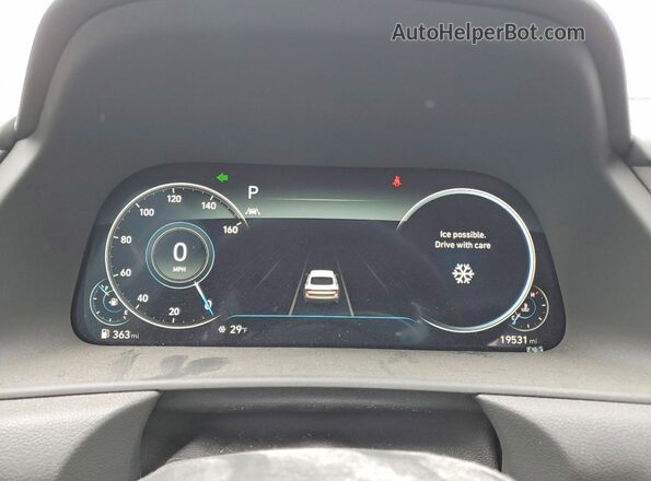KMHL44J27NA208687 2022 HYUNDAI SONATA Black Instrument cluster view