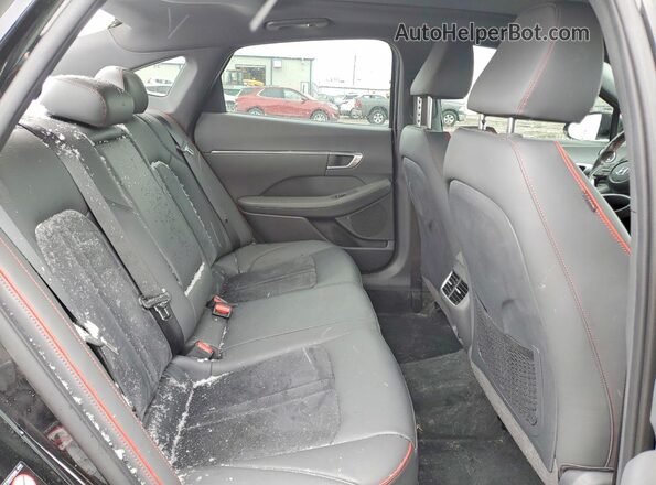 KMHL44J27NA208687 2022 HYUNDAI SONATA Black Rear seats view