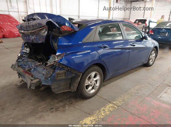 KMHLL4AG0MU213015 2021 HYUNDAI ELANTRA Blue Trasero derecho