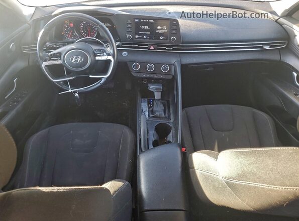 KMHLM4AGXMU073696 2021 HYUNDAI ELANTRA Black Вид панелі приладів