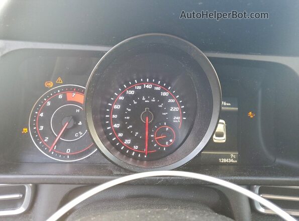 KMHLM4AGXMU073696 2021 HYUNDAI ELANTRA Black Вид щитка приладів