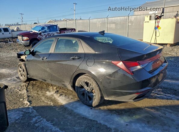 KMHLM4AGXMU073696 2021 HYUNDAI ELANTRA Black Задня ліва чверть