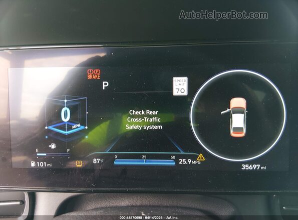 KMHLR4AF2PU450261 2023 HYUNDAI ELANTRA Gray Հետևի նստատեղերի տեսք