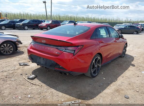 KMHLR4AF4MU177772 2021 HYUNDAI ELANTRA Red Հետևի աջ