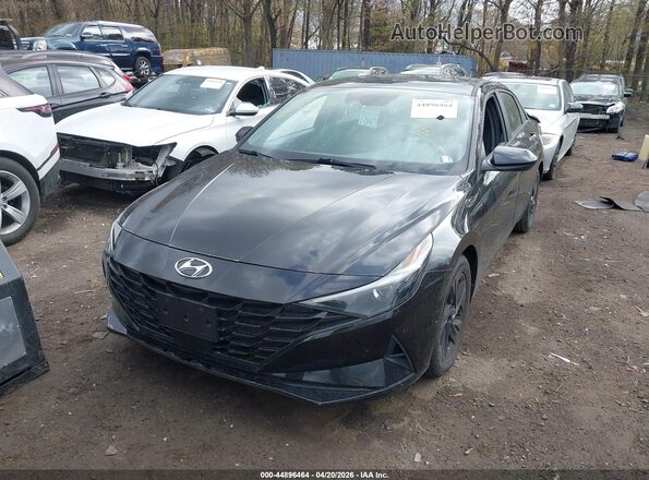 KMHLS4AG1MU212023 2021 HYUNDAI ELANTRA Black Սարքավորումների վահանակի տեսք