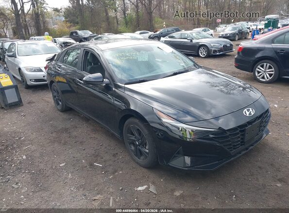 KMHLS4AG1MU212023 2021 HYUNDAI ELANTRA Black Սալոնի հետևի տեսք